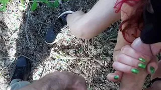 Thepinkpussy69 Outdoor Cum on Face