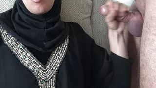 horny pakistani boy came over for a real arab handjob