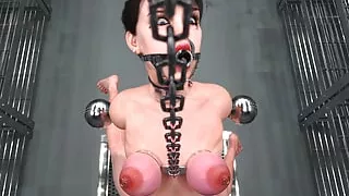 Hanging Tits Tortured - Hardcore 3D BDSM Slave