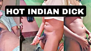 My best friend saw me massaging my cock and then she helped with her hands