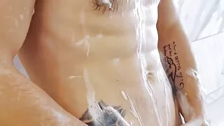 Tatted Hunk Shows Boy Toy What His Dick Can Do