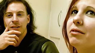 Couple talking before first time sex on camera