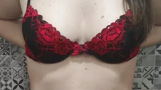 Demona touches her gorgeous tits