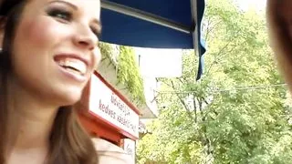 3some anal dykes enjoy asstoying sex with dildo outdoor