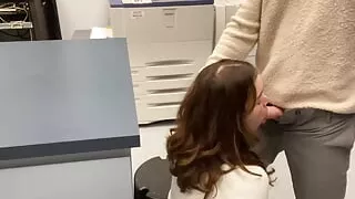 Fucked on table in office storage room