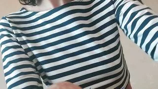Lustful Slut Plays with Her Unshaven Pussy and Shakes Her Boobs Under Your Nose. Horny MILF Ginnagg
