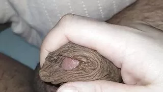 Step mom without bikini going into step son bed and handjob his cock