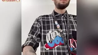 Tell me what to do work. Big white cock likes to show off at work