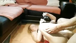 Selena's sex games on the floor