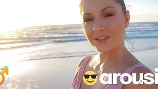 Have you Ever Been Blown on the Beach? POV Rebecca Volpetti & Jason Love at Arousins