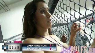 Passionate sex with big tits black sexy babe