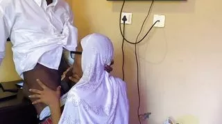 fucked my college slut till I cum on her pussy