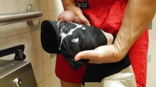 Riley's Slutty Cocktail Dress Fucked Inside Public Restroom