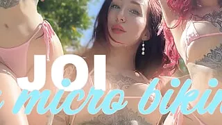 REDHEAD in MICRO BIKINI tells you TO JERK OFF LEAKED