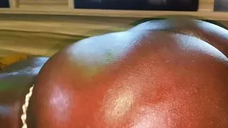 Dark Yoruba girl collecting hot doggy