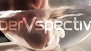 Cumshot under water with ASMR - close-up