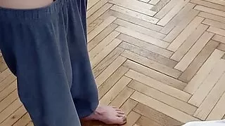 Cockam68 jerk off his big uncut dick in front of a mirror fully nacked