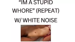 IM A STUPID WHORE (white noise ASMR)