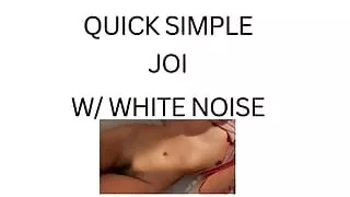 QUICK JOI (white noise ASMR)