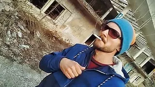 Abandoned Building Exhib Piss and Cum 60fps