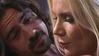 Blonde milf Karina Kean gets creamipied in bed with husband