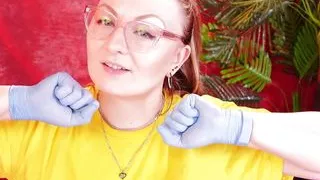 Asmr Video with Medical Nitrile Gloves (arya Grander)