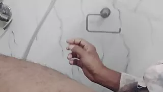 New video sucking on bathroom