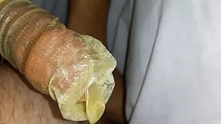 Desi deck massage in condom