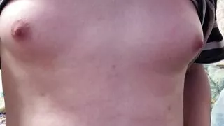 I stroke my chest with my hands ????