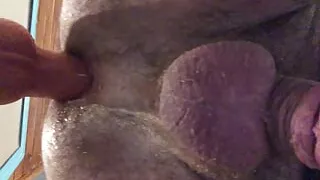 I'm fucking myself with a fuck machine