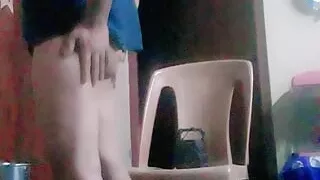 Hot Dad masturbating hard