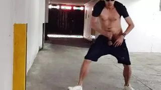 Powerful orgasm while walking again