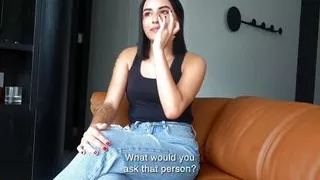 Latina Casting - 19yo Small Tits Babe Takes Huge Dick In Her Teen Cunt