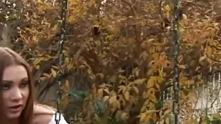 Nothing Gets the Brunette Hornier Than Tasting His Massive White Cock and Getting Dicked Down.