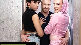 HETEROFLEXIBLE - Hungry Femboys Benny Fox & Foxy Alex Wanna Taste Muscle Hunk Mateo Tomas' Big Cock