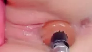 Juicy tight pink pussy orgasm