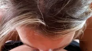 POV Smiley Blowjob Turned Amazing Handjob - Kate Marley