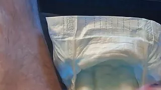 Boy arrives in his full diaper