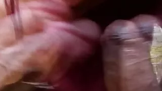 Redhead babe gets DP from two guys outside before they have intense anal sex