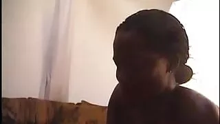 Chocolate doll gets ger fur burger hard stuffed by photographer