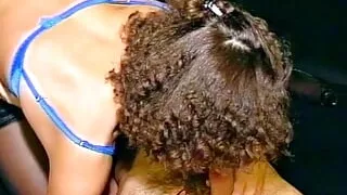 Sexy lady from Germany wearing blue lingerie loves fucking hard