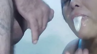 Latina Suck & Fuck - Sucking Big Load of Hot Cum