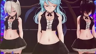 Mmd R-18 Anime Girls Sexy Dancing Clip 326