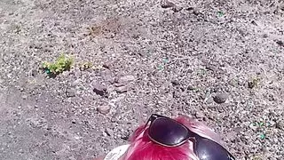 Outdoor Blowjob at the End of a Naked Hiking & Pee