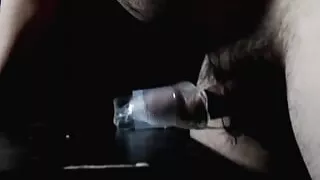 Plastic vagina and cum