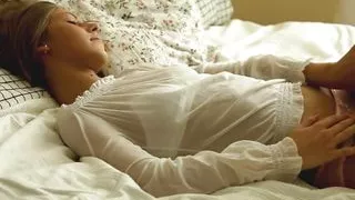 Anjelica in Sheer Pink Panties