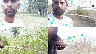 Rajesh Playboy 993 pissing in the outdoor jungle outside uncut cock foreskin uncut dick showing bubble butt HD Video