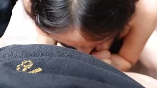 Amateur Sex with My Stepsister in the Patio of the House