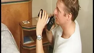 Two men for a greedy blonde