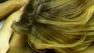 Beauty babe caught playing with a toy fucks and get facial